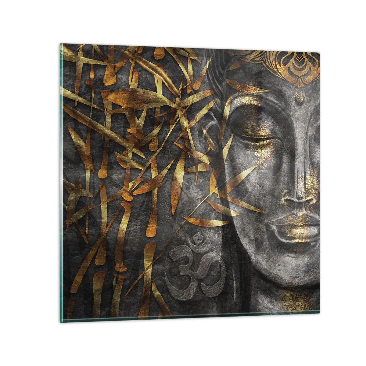 Obraz na skle - Pocíťte pokoj - 30x30 cm