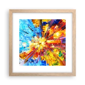 Plagát v ráme zo svetlého duba - In medias res - 30x30 cm