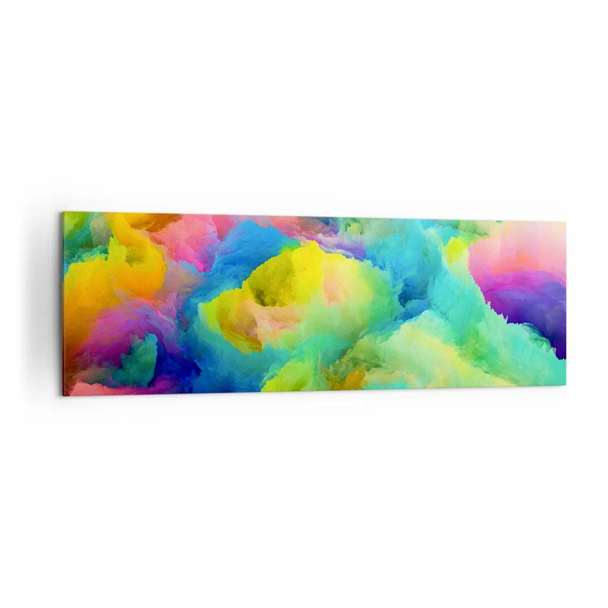 Obraz na plátne - Dúhové páperie - 160x50 cm
