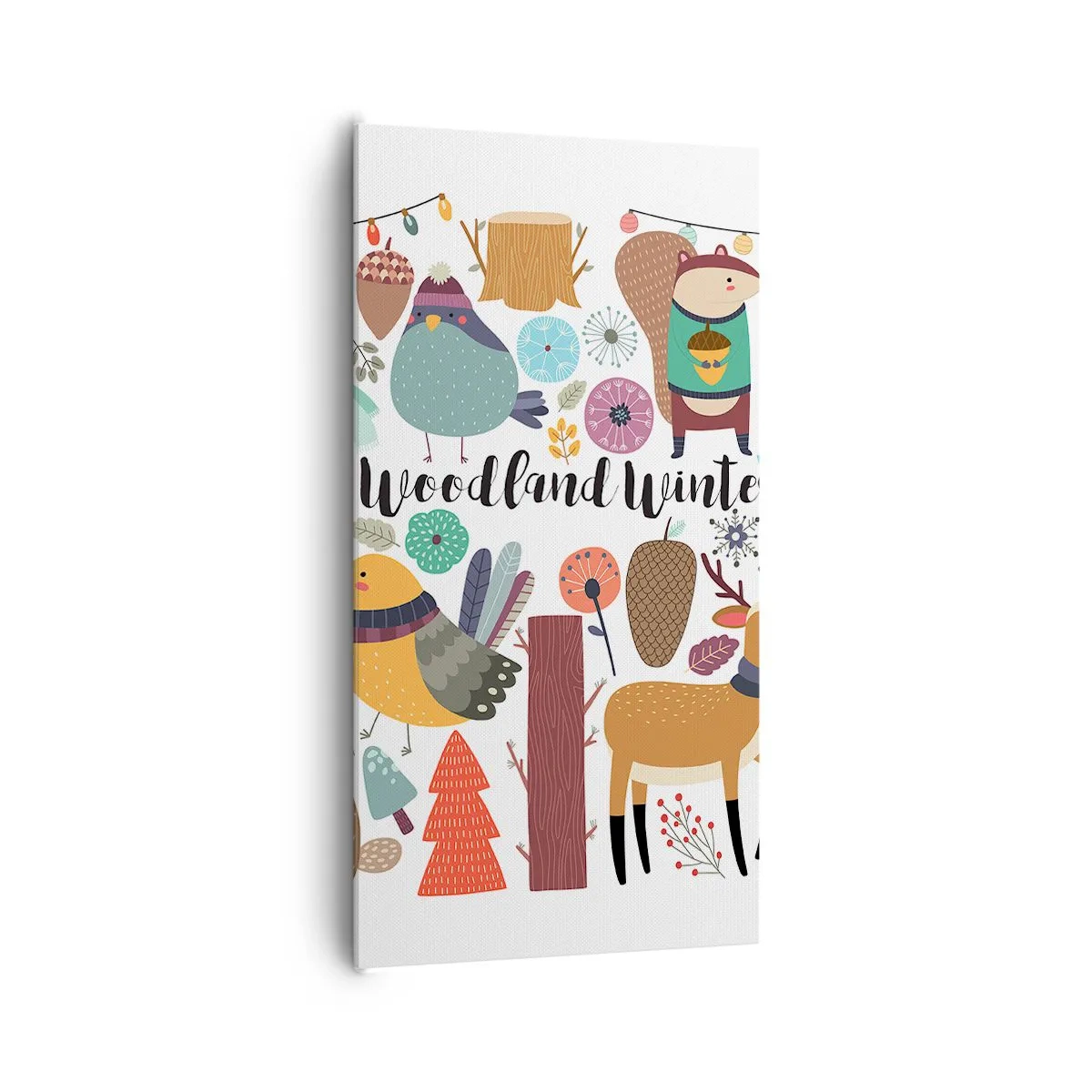 Obraz na plátne - Rozprávkové sviatky v lese - 65x120 cm