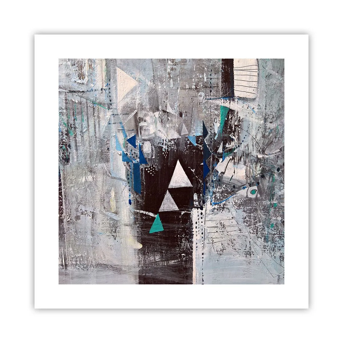 Plagát - Prednostné poradie trojuholníkov - 40x40 cm