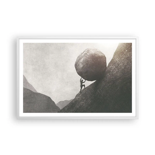 Plagát v bielom ráme - Verím, proti všetkej nádeji - 91x61 cm