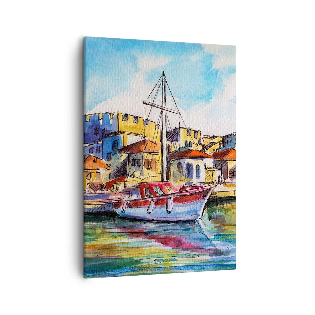 Obraz na plátne - Dúhové popoludnie - 50x70 cm