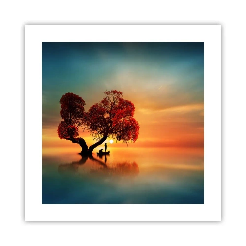 Plagát - Voda a ticho vesmíru - 40x40 cm