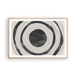 Plagát v ráme zo svetlého duba - Presný zásah - 91x61 cm