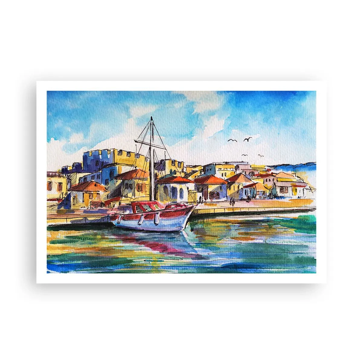 Plagát - Dúhové popoludnie - 100x70 cm