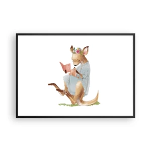 Plagát v čiernom ráme - Prečítaj mi, mama - 100x70 cm