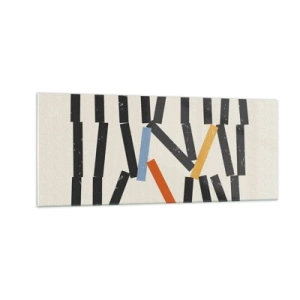 Obraz na skle - Domino – kompozícia - 100x40 cm