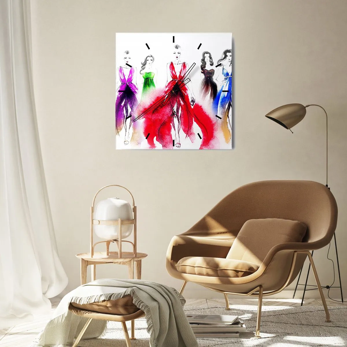 Nástenné hodiny - Nálada na kostýmy - 40x40 cm