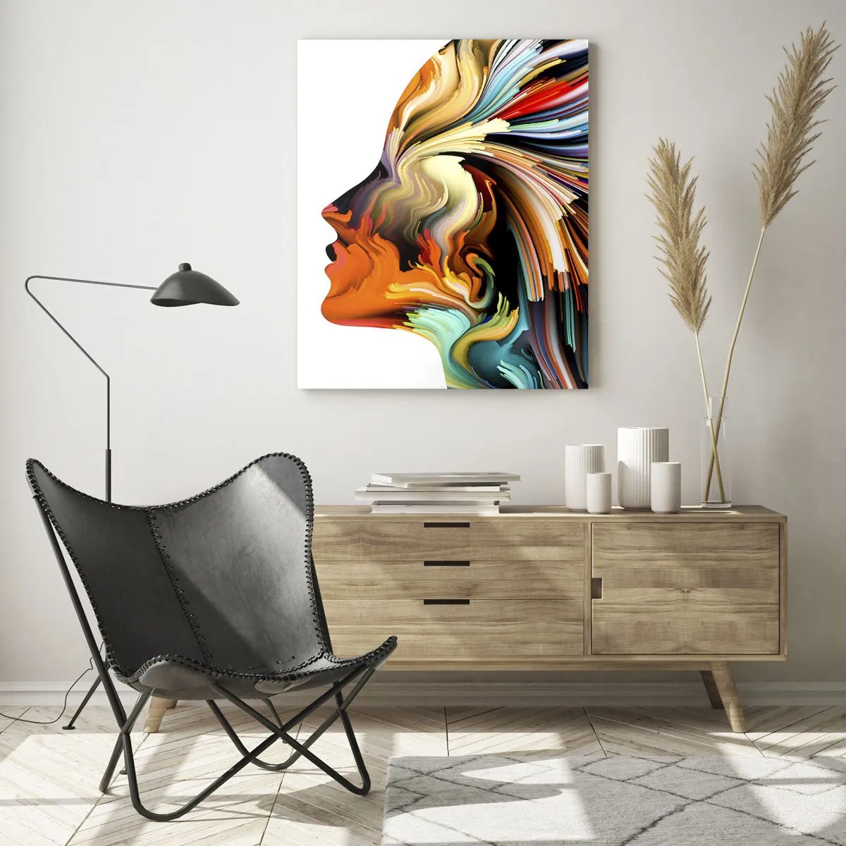 Obraz na skle - Explózia predstavivosti - 50x70 cm