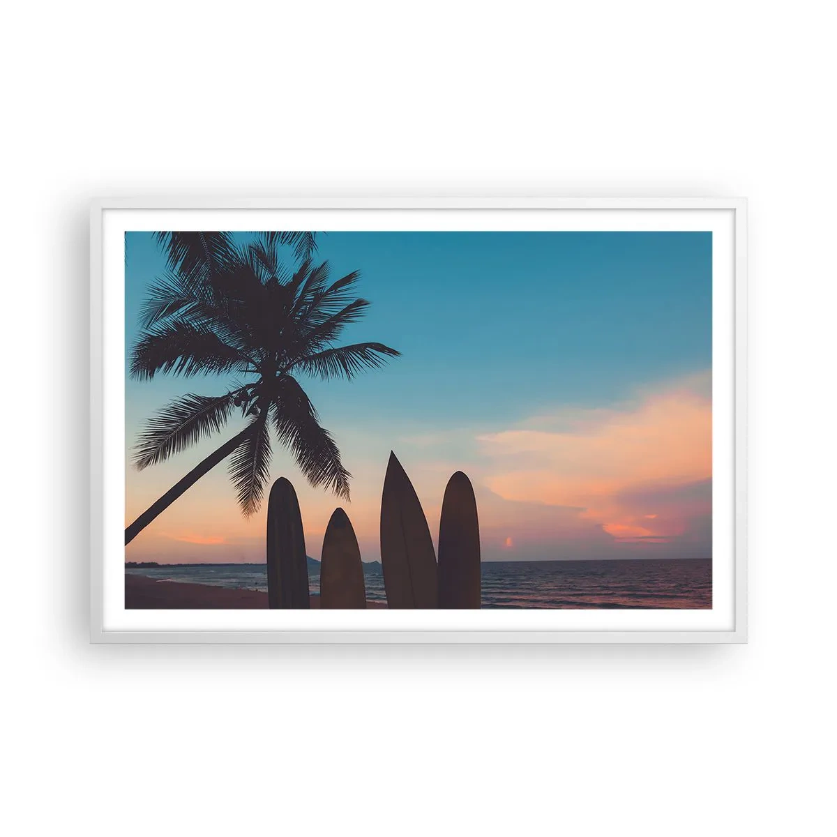 Plagát v bielom ráme - Zajtra bude tiež zábava - 91x61 cm