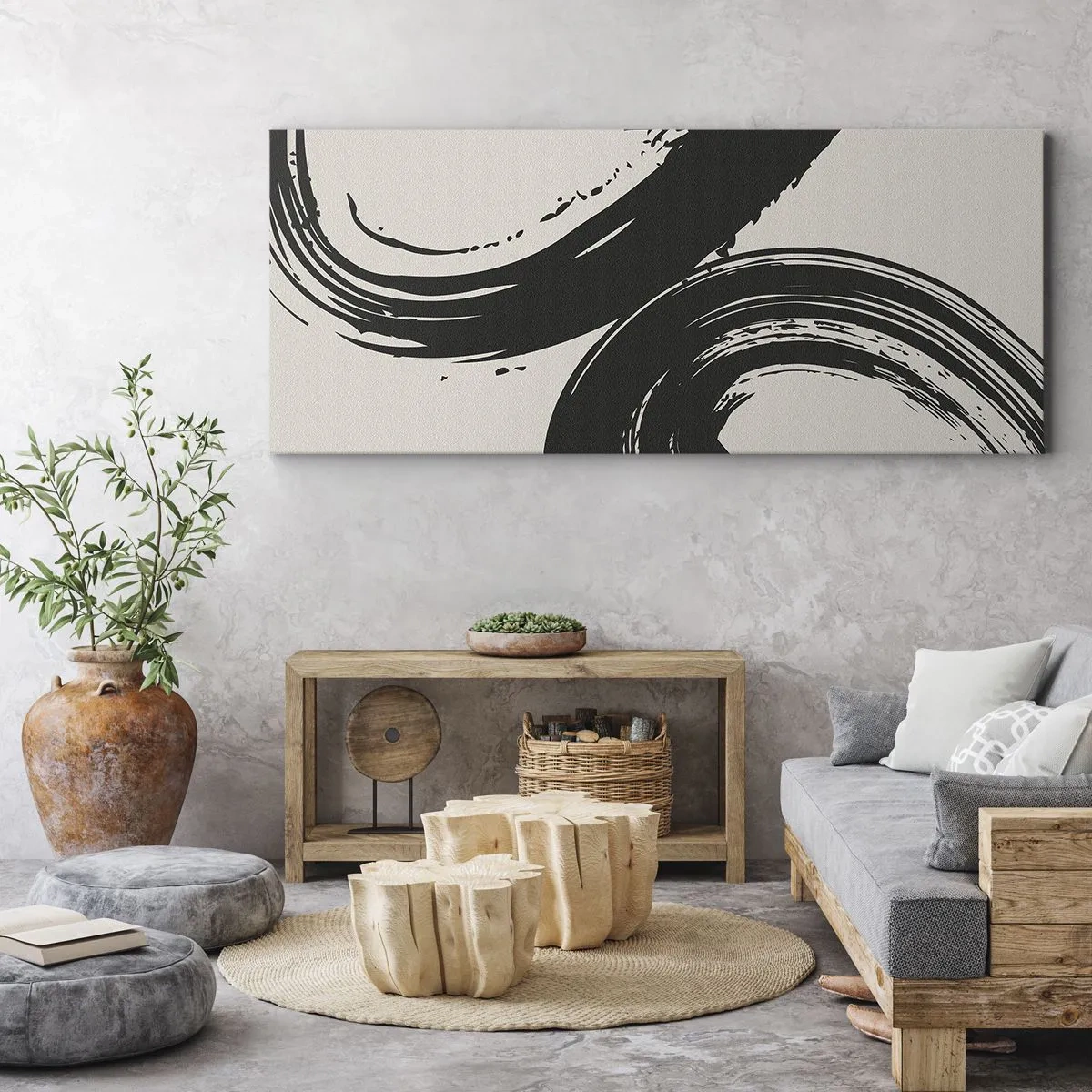 Obraz na plátne - S rozmachom a dookola - 100x40 cm