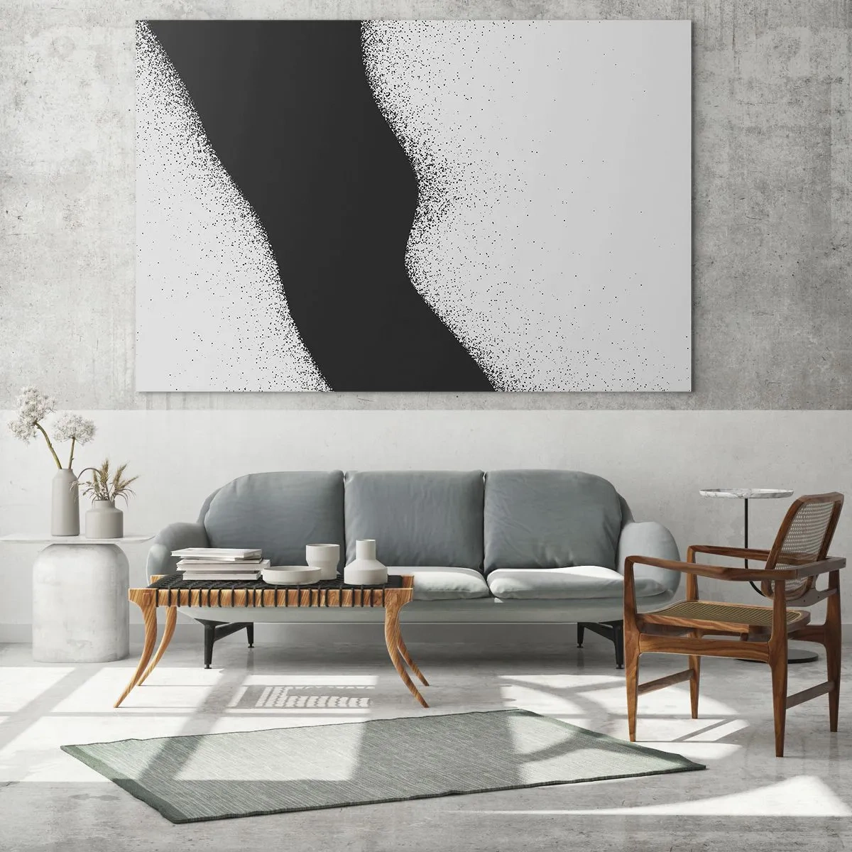 Obraz na skle - Plynulá rovnováha - 100x40 cm