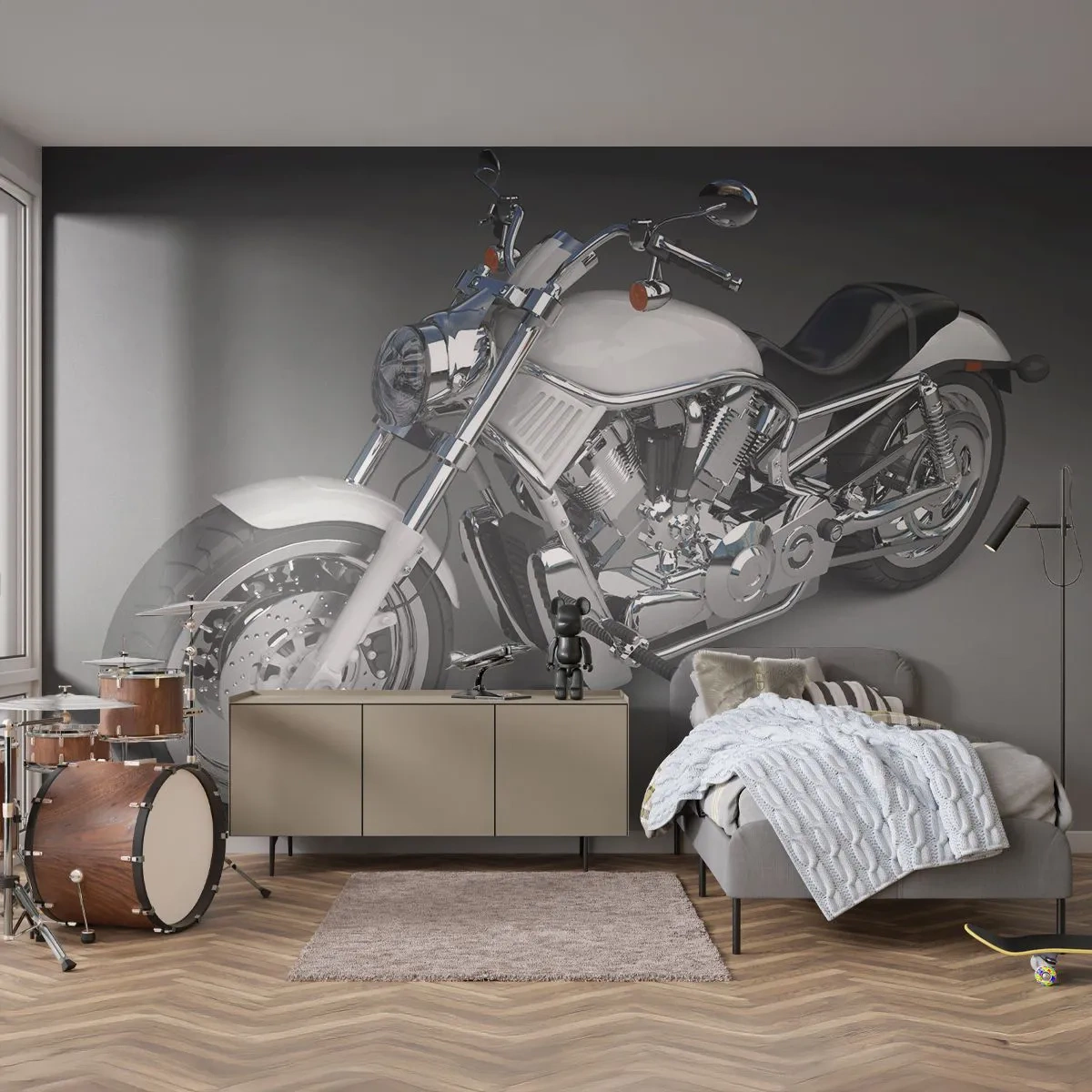 Fototapeta Premium Canvas - Až si chcete kľaknúť - Automobilový priemysel, Motorka, Cestuje - 350x256 cm