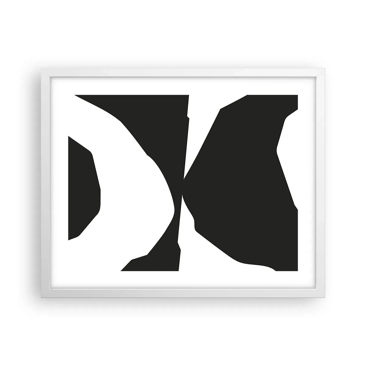 Plagát v bielom ráme - Positive-negative - 50x40 cm