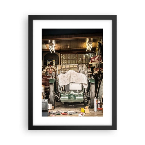 Plagát v čiernom ráme - Späť do minulosti - 30x40 cm