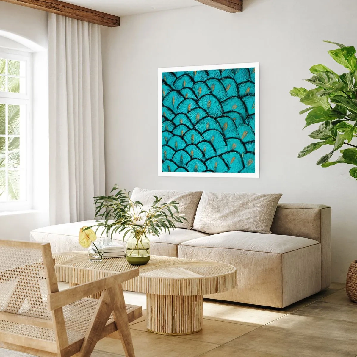 Plagát - Veľká slávnosť peria - 50x50 cm