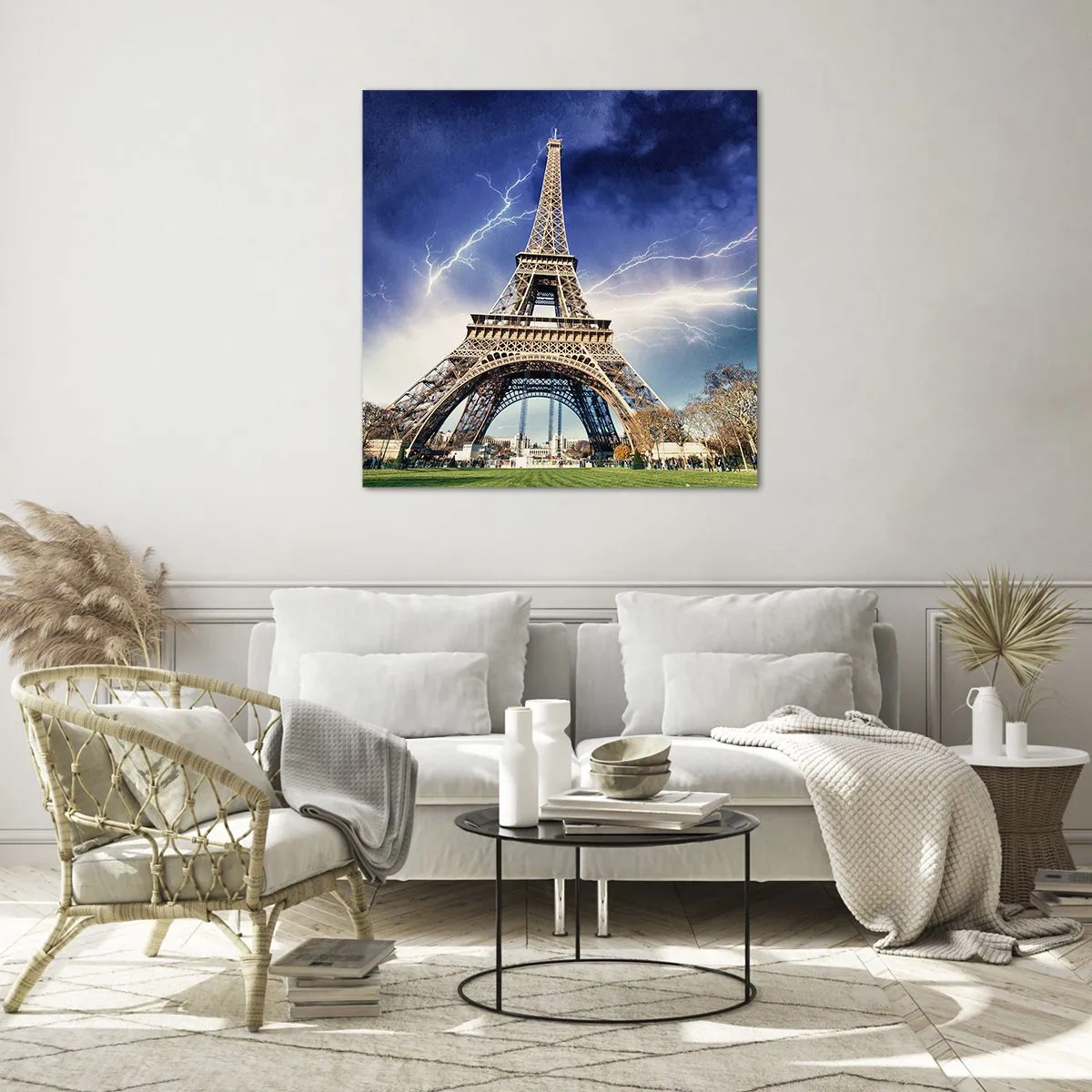 Obraz na skle - Vládkyňa búrok - 70x70 cm