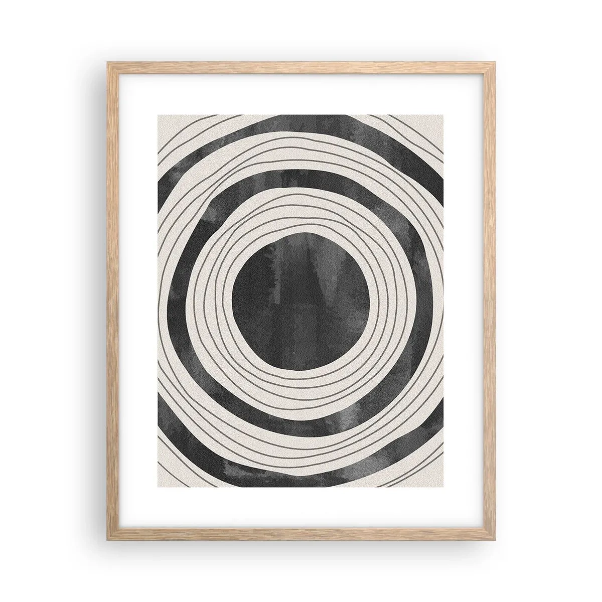 Plagát v ráme zo svetlého duba - Presný zásah - 40x50 cm