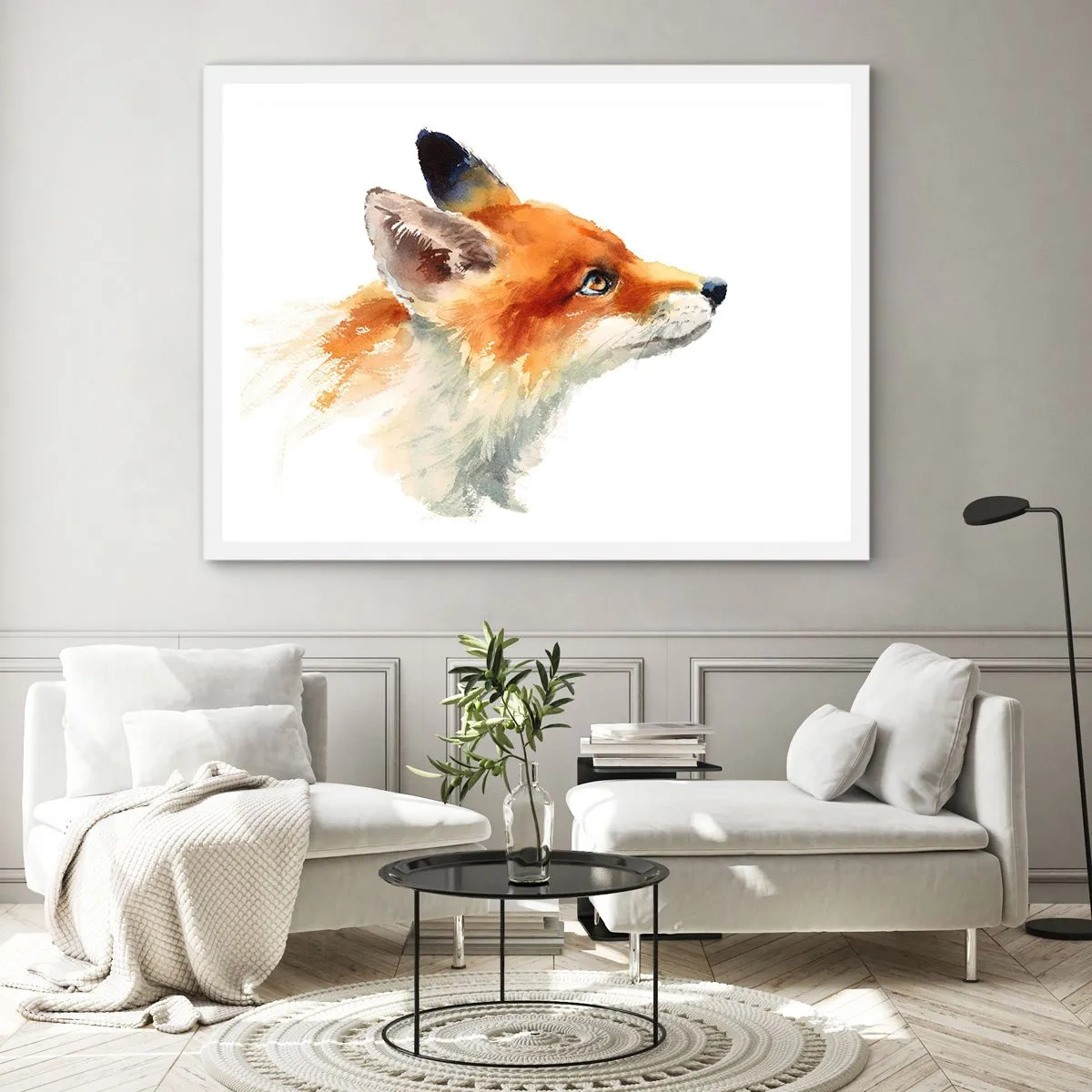 Plagát v bielom ráme - Opatrnosti nie je nikdy dosť - 100x70 cm