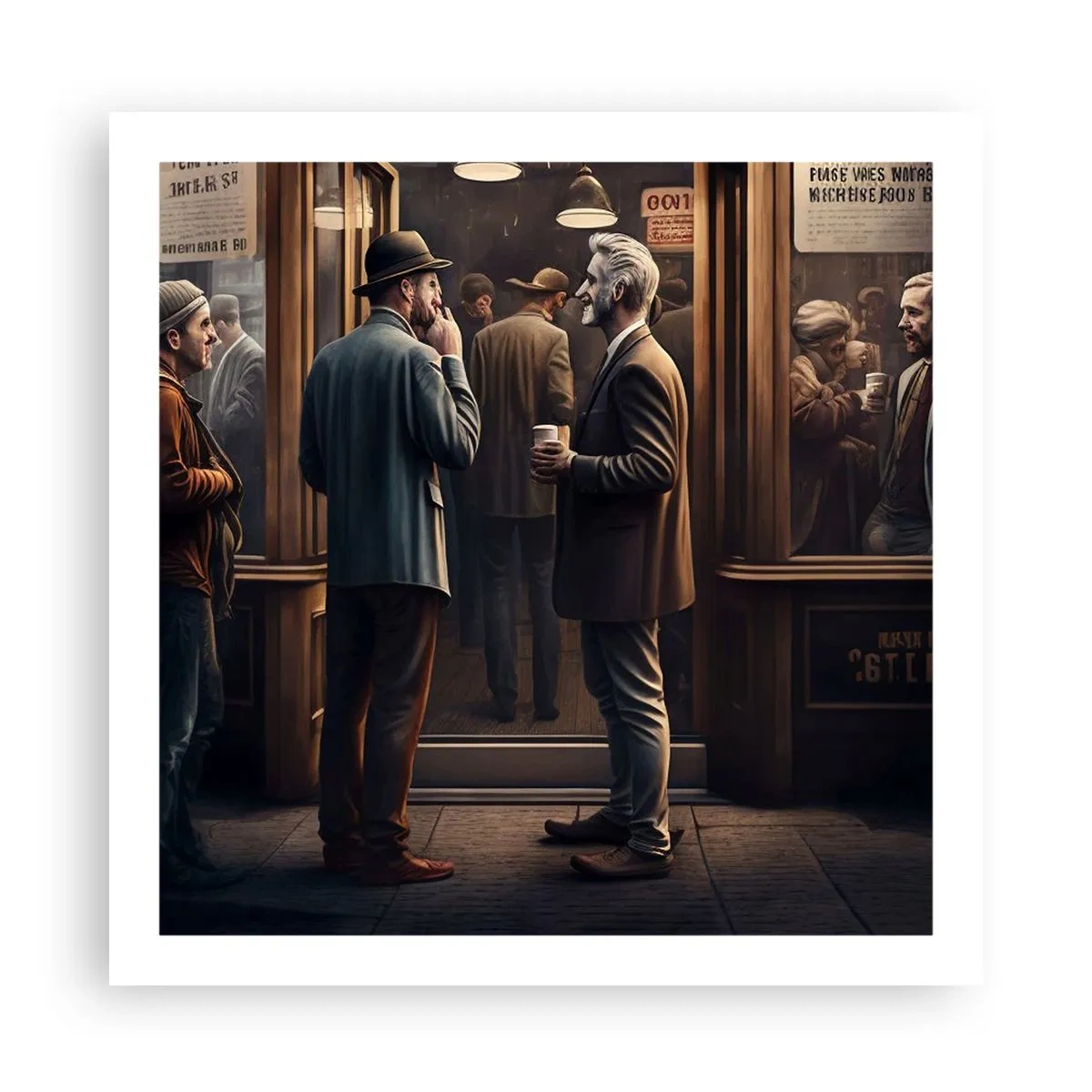 Plagát - Dobrá chvíľa dňa - 60x60 cm