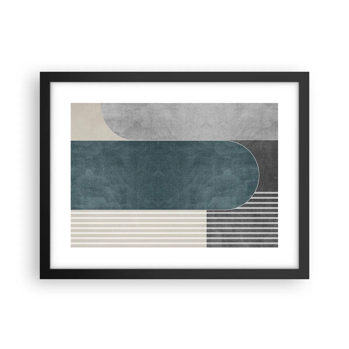 Plagát v čiernom ráme - Kompozícia na úrovni - 40x30 cm