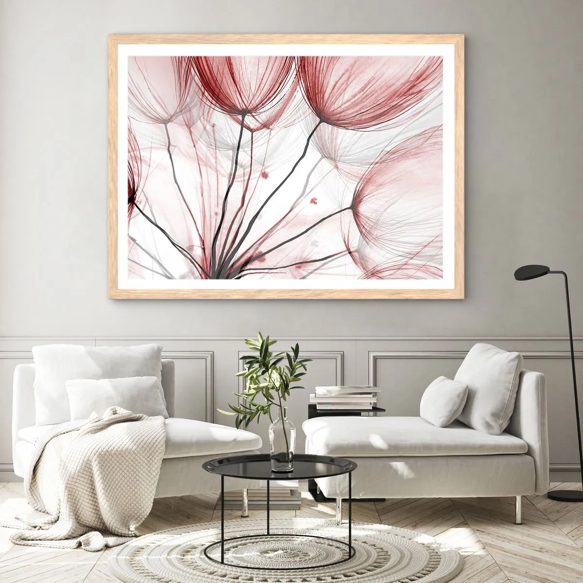 Plagát v ráme zo svetlého duba - Pred odletom - 91x61 cm