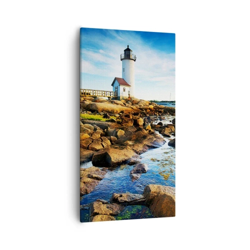 Obraz na plátne - Vráťte sa šťastne, čakám - 55x100 cm