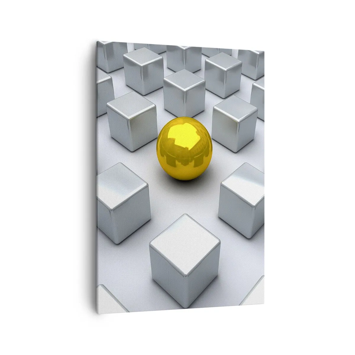 Obraz na plátne - Prečo ja? Geometrická kompozícia - 70x100 cm