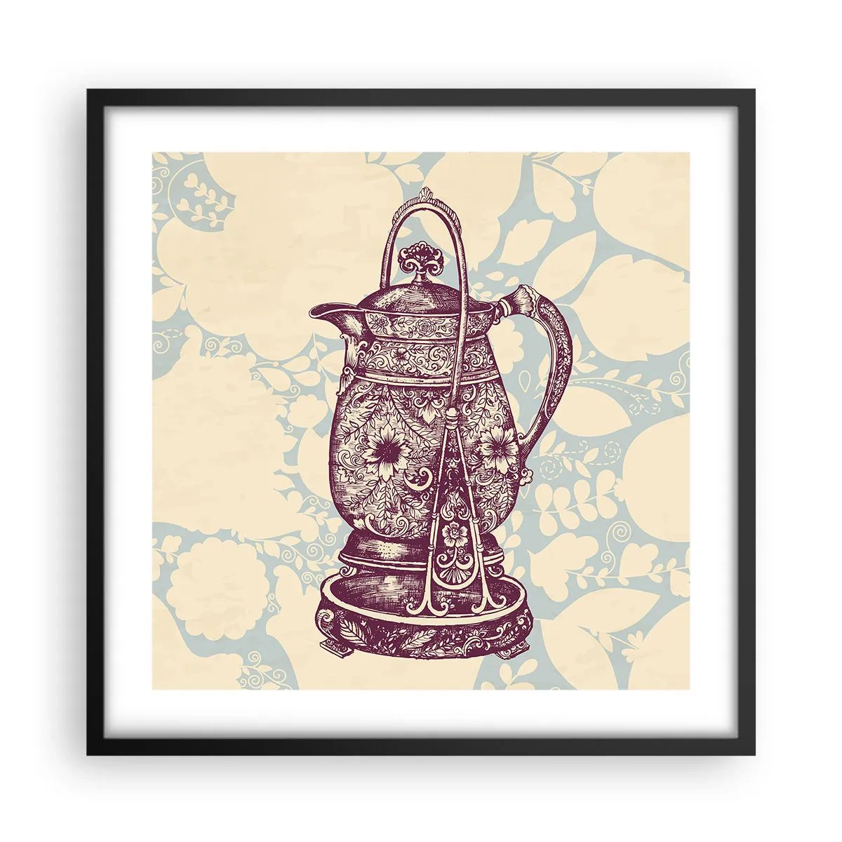 Plagát v čiernom ráme - Krása všedného dňa - 50x50 cm