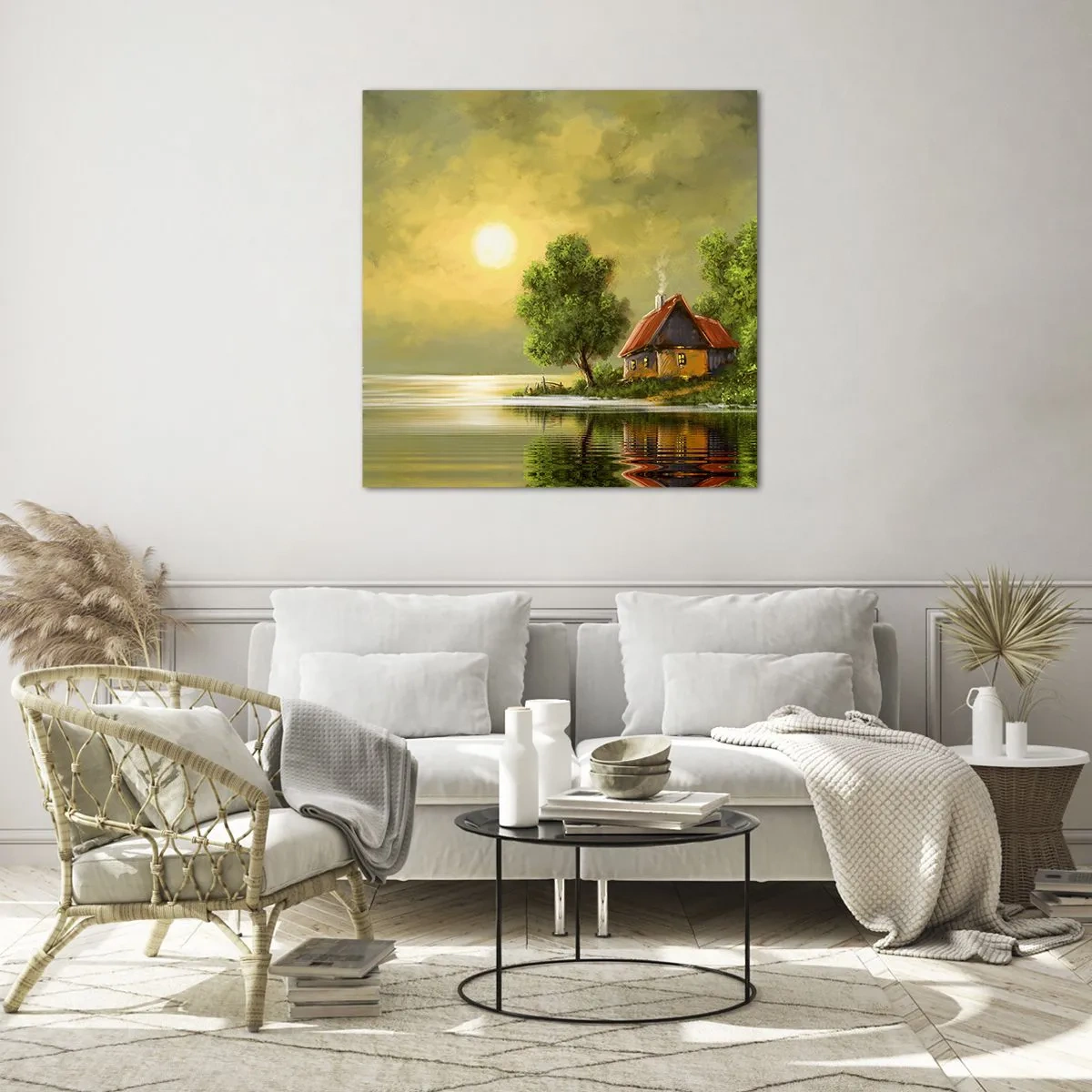 Obraz na skle - Krásne, ako z obrázku - 70x70 cm