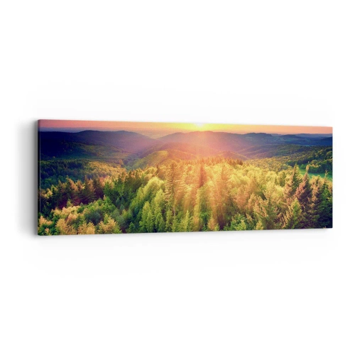 Obraz na plátne - Vrcholky a vrcholy - 90x30 cm