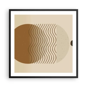 Plagát v čiernom ráme - O pôvode geometrických obrazcov - 60x60 cm