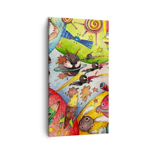 Obraz na plátne - Veľké vesmírne dobrodružstvo - 45x80 cm