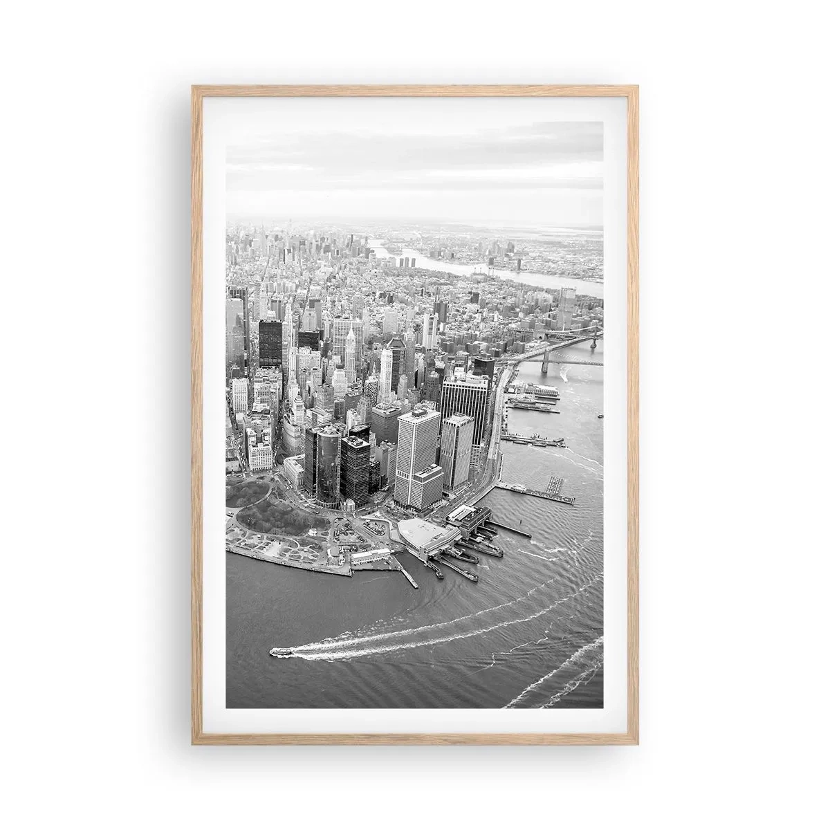 Plagát v ráme zo svetlého duba - Ako nemilovať? - 61x91 cm