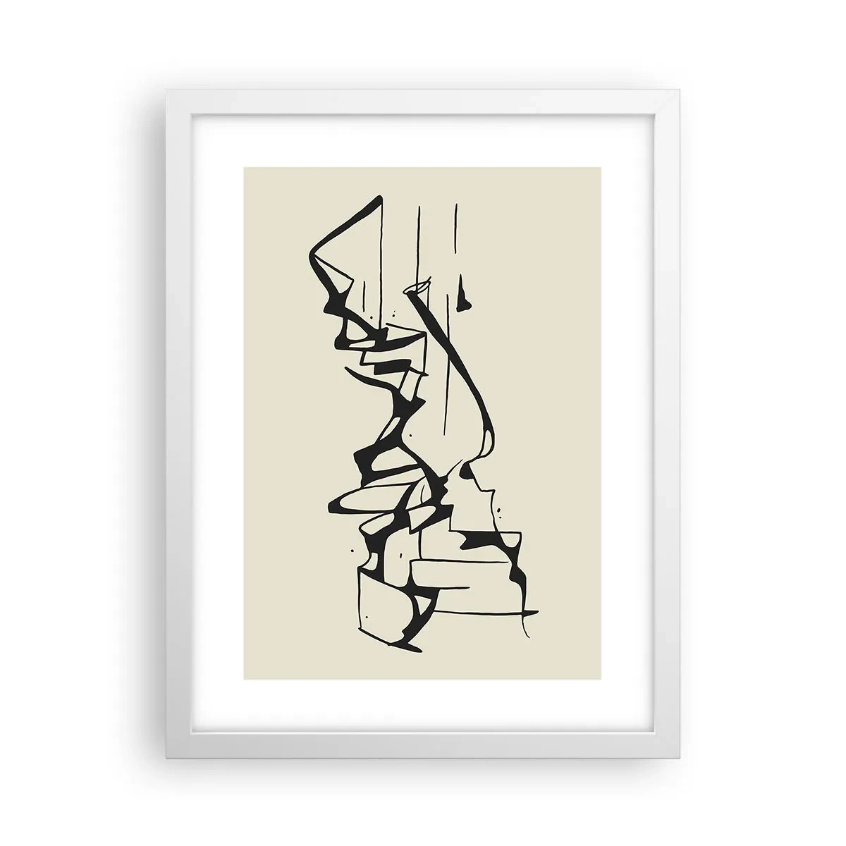 Plagát v bielom ráme - Možná krajina - 30x40 cm