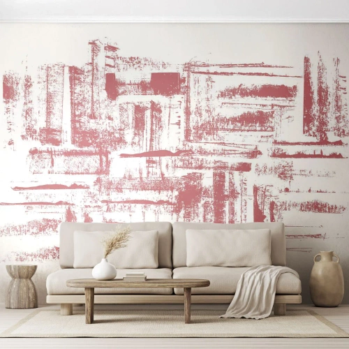 Fototapeta Premium Sand - Červené mesto - Abstrakcia, Grafika, Maľovanie - 350x256 cm