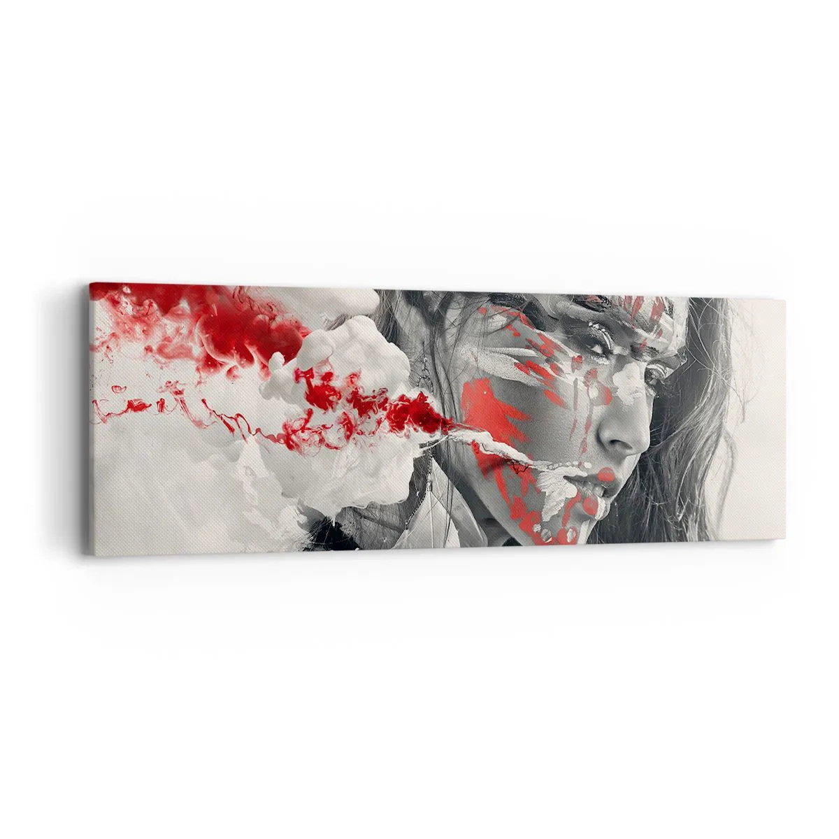 Obraz na plátne - V škárach absurdity - 90x30 cm