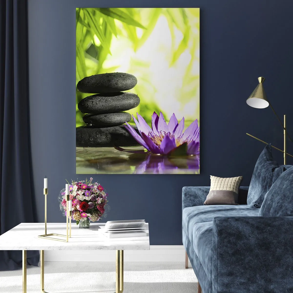 Obraz na skle - V bambusovom hájiku - 80x120 cm