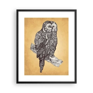 Plagát v čiernom ráme - Majstrovské ornamenty múdrosti - 40x50 cm