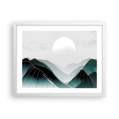 Plagát v bielom ráme - V plnom majestáte - 50x40 cm