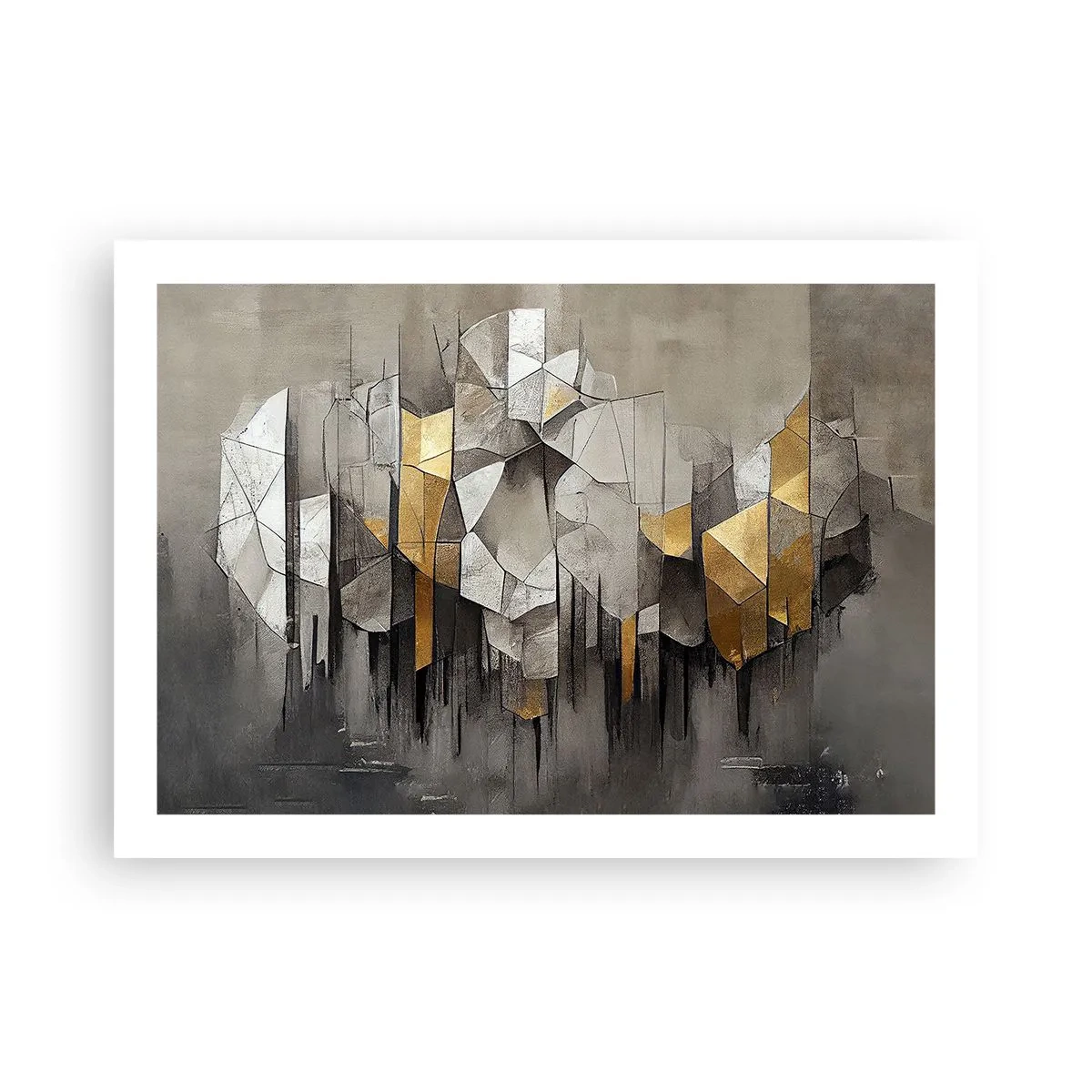 Plagát - Kompozícia z ľadu a svetla - 70x50 cm