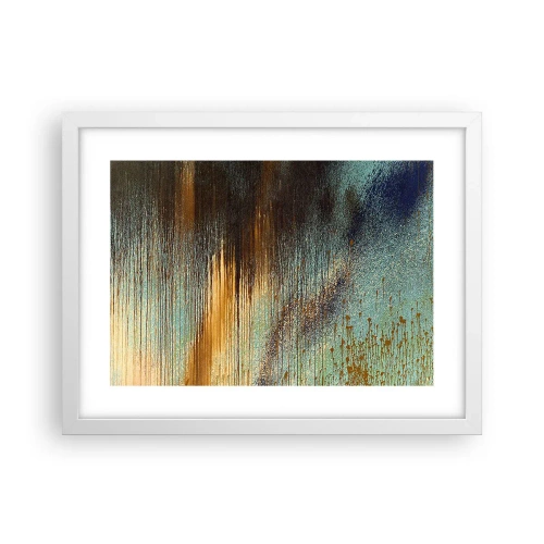 Plagát v bielom ráme - Nenáhodná farebná kompozícia - 40x30 cm