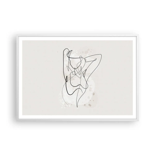Plagát v bielom ráme - Umenie zvádzania - 100x70 cm