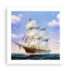 Plagát - Hrdo s vetrom - 50x50 cm