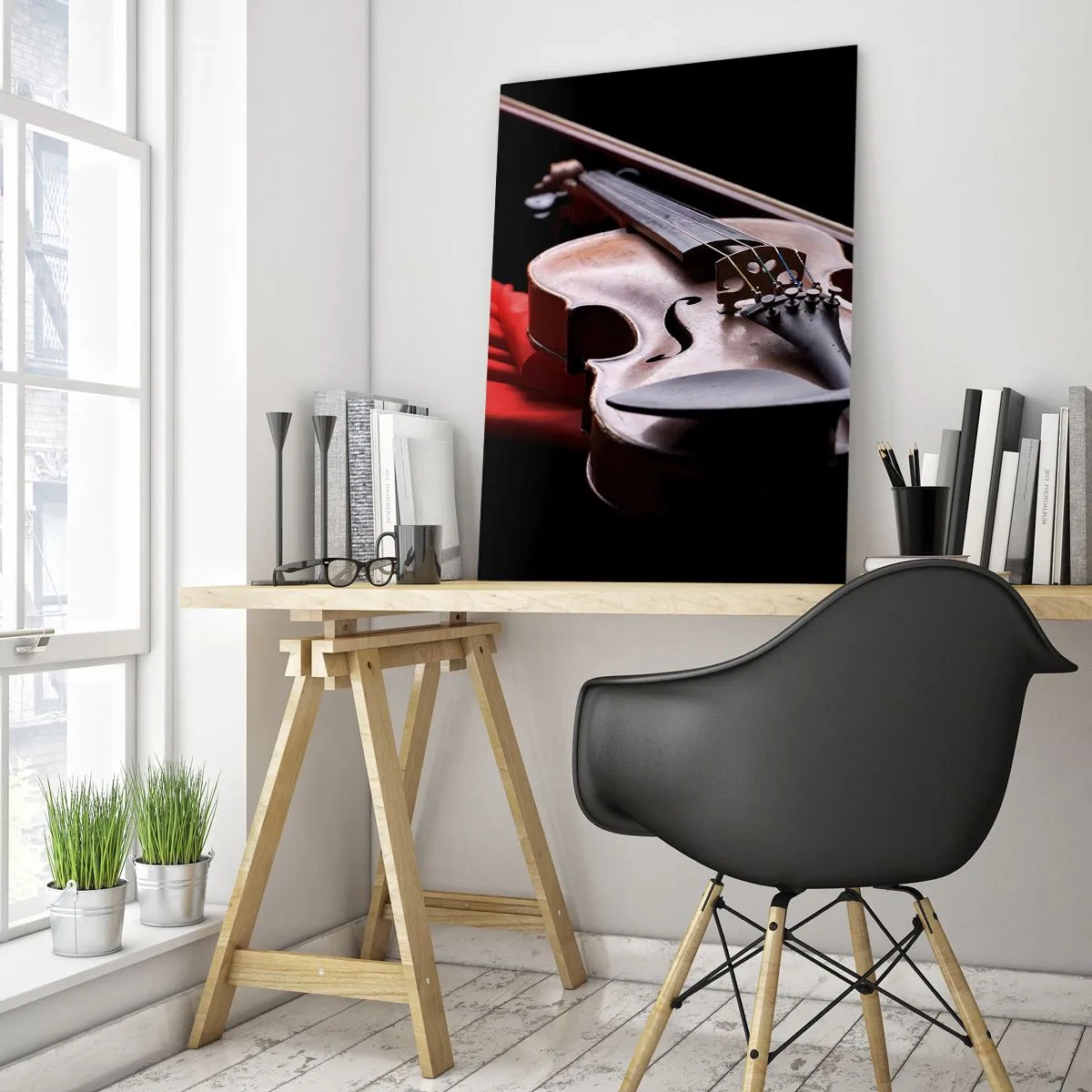 Obraz na skle - Hudba pocitov - 50x70 cm