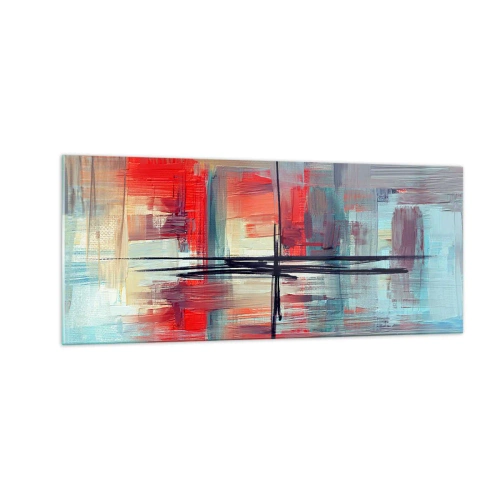 Obraz na skle - Krajina v neznámej dimenzii - 100x40 cm