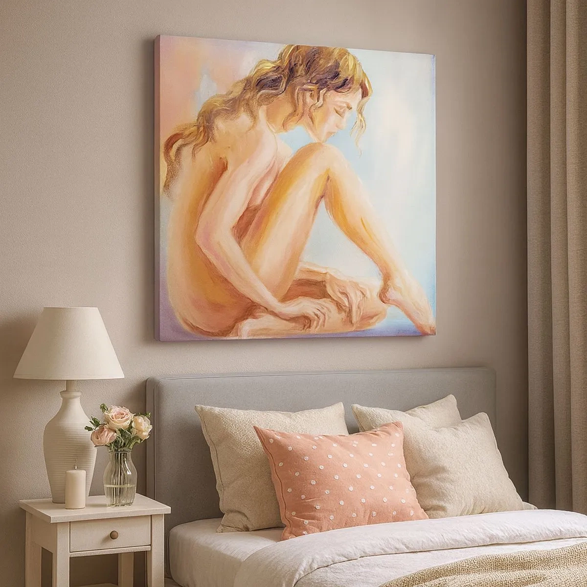 Obraz na plátne - Akt mladosti - 30x30 cm