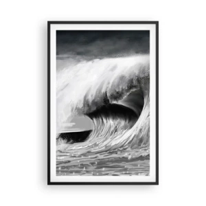 Plagát v čiernom ráme - Hnev oceánu - 61x91 cm