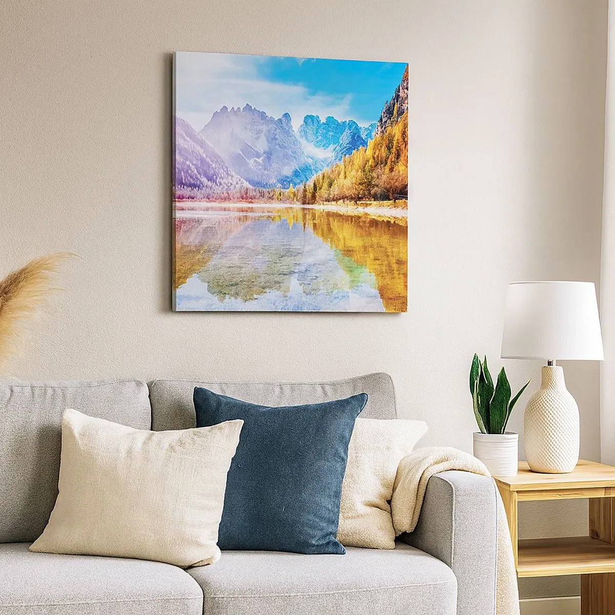 Obraz na plátne - A v horách už je jeseň - 30x30 cm